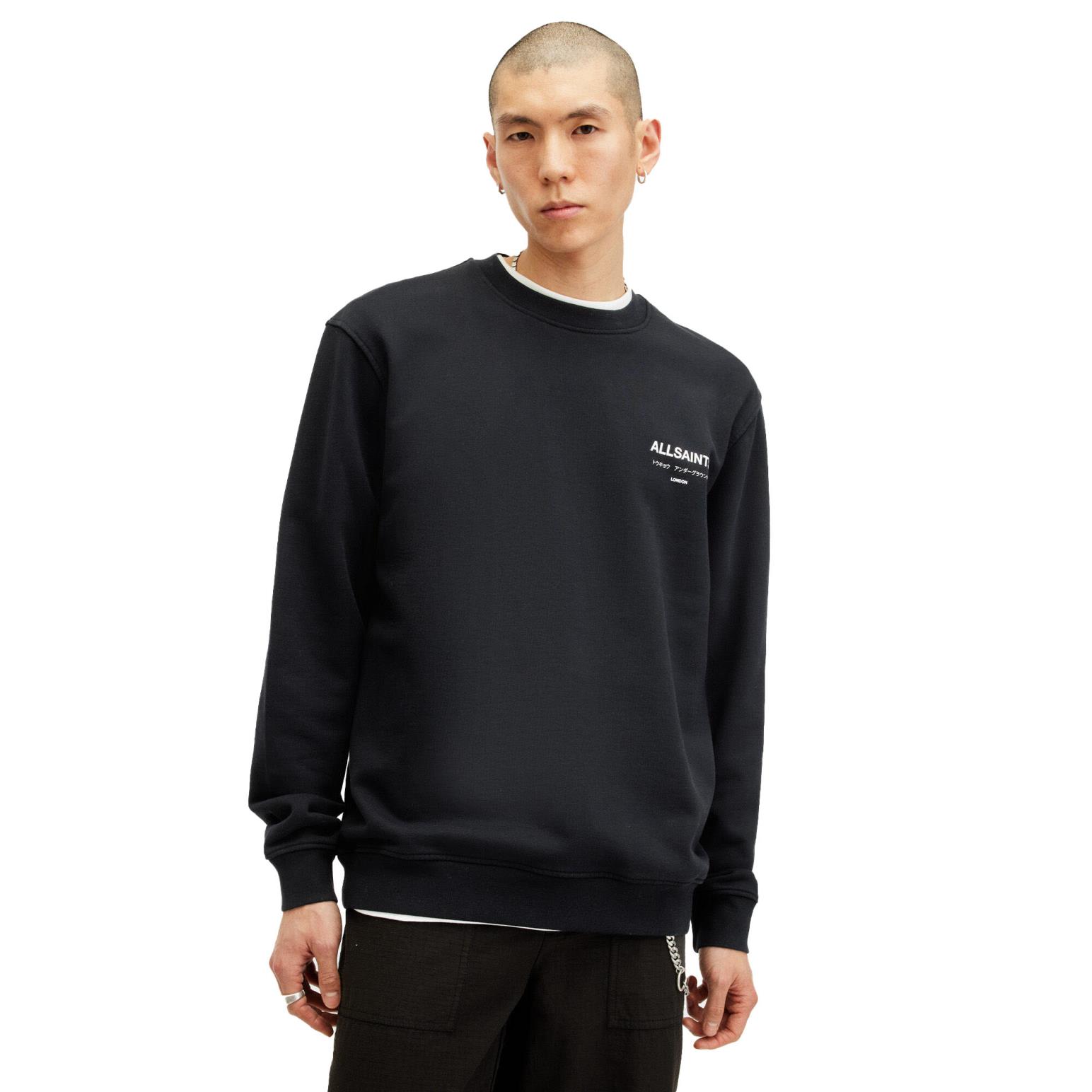 AllSaints Underground Relaxed Fit Crew Neck Sweatshirt